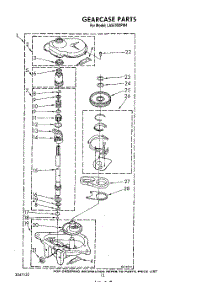 10 - Gearcase parts for Whirlpool Washer LA5570XPW4 from AppliancePartsPros.com