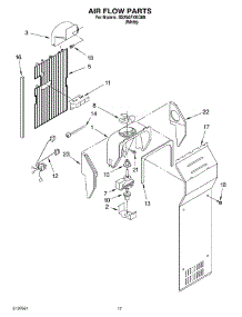 10 - Air Flow parts for Whirlpool Refrigerator SS25AFXKQ00 from AppliancePartsPros.com