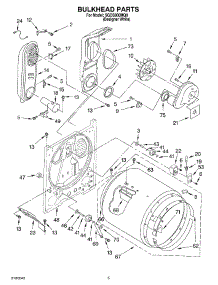 03 - Bulkhead Parts parts for Whirlpool Dryer SGDS800MQ0 from AppliancePartsPros.com