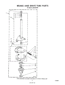 09 - Brake And Drive parts for Whirlpool Washer LA5530XSW0 from AppliancePartsPros.com