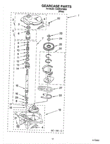 08 - Gearcase Parts parts for Whirlpool Washer CAWB527MQ0 from AppliancePartsPros.com