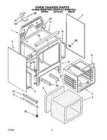 04 - Oven Chassis parts for Kitchenaid Range KERH507YAL0 from AppliancePartsPros.com