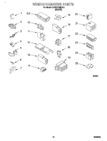 08 - Wiring Harness parts for Kitchenaid Washer KAWE679BBL0 from AppliancePartsPros.com