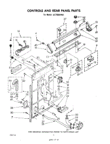 03 - Controls And Rear Panel parts for Whirlpool Washer LA7700XPW3 from AppliancePartsPros.com