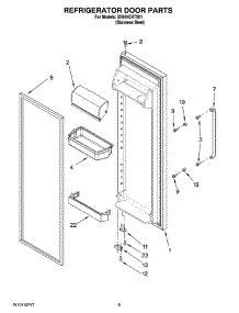 06 - Refrigerator Door Parts parts for Whirlpool Refrigerator ID5HHEXTS01 from AppliancePartsPros.com