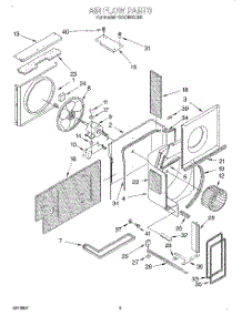 02 - Air Flow parts for Whirlpool Air Conditioner 4XACM10DD0 from AppliancePartsPros.com