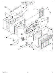 03 - Cabinet parts for Whirlpool Air Conditioner BPAC1200FS0 from AppliancePartsPros.com