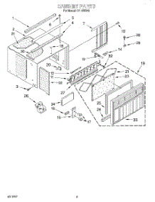 03 - Cabinet parts for Whirlpool Air Conditioner CA10WR43 from AppliancePartsPros.com