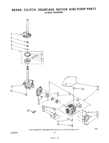 06 - Brake, Clutch, Gearcase, Motor And Pump parts for Whirlpool Washer LA5550XPW7 from AppliancePartsPros.com