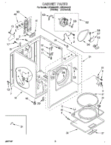 02 - Section parts for Whirlpool Dryer LER5644AN1 from AppliancePartsPros.com