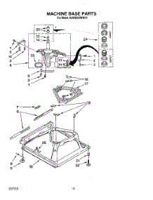 08 - Machine Base parts for Kitchenaid Washer KAWE660WWH3 from AppliancePartsPros.com