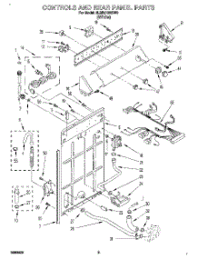 02 - Controls And Rear Panel parts for Whirlpool Washer 6LBR5132BW0 from AppliancePartsPros.com