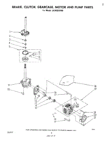 06 - Brake, Clutch, Gearcase, Motor And Pump parts for Whirlpool Washer LA3400XPW0 from AppliancePartsPros.com