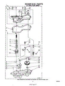 07 - Gearcase parts for Whirlpool Washer GLHA7900W1 from AppliancePartsPros.com