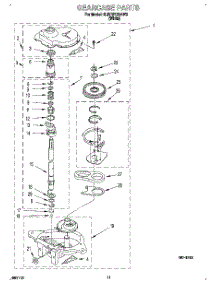 09 - Gearcase parts for Whirlpool Washer 6LBR5132AW2 from AppliancePartsPros.com