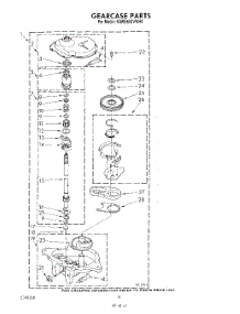 10 - Gearcase parts for Kitchenaid Washer KAWE650VWH0 from AppliancePartsPros.com