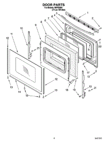 05 - Door Parts, Miscellaneous Parts parts for Whirlpool Range IMP85800 from AppliancePartsPros.com