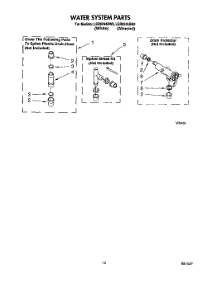 10 - Water System parts for Whirlpool Washer LSR8244BW0 from AppliancePartsPros.com