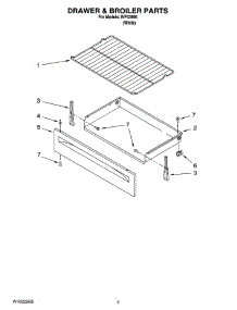 04 - Drawer & Broiler Parts parts for Whirlpool Range IVP33800 from AppliancePartsPros.com