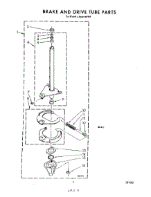 09 - Brake And Drive Tube parts for Whirlpool Washer LA5591XPW4 from AppliancePartsPros.com