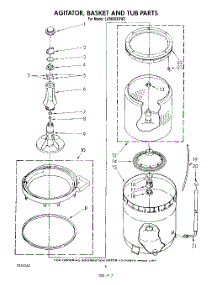 04 - Agitator, Basket And Tub parts for Whirlpool Washer LA5600XSW2 from AppliancePartsPros.com