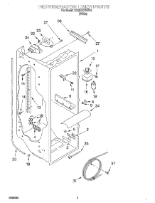 02 - Refrigerator Liner parts for Whirlpool Refrigerator SS25AEXHW01 from AppliancePartsPros.com