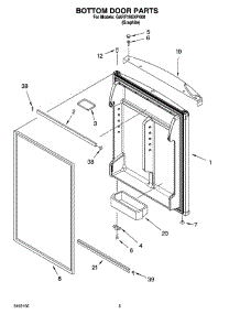 03 - Bottom Door Parts parts for Whirlpool Refrigerator GARF19XXPK00 from AppliancePartsPros.com