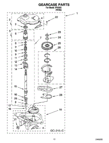 08 - Gearcase Parts parts for Whirlpool Washer IP43002 from AppliancePartsPros.com