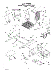 09 - Unit parts for Whirlpool Refrigerator ED2NTGXLQ02 from AppliancePartsPros.com