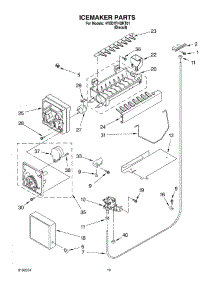 12 - Ice Maker, Optional parts for Whirlpool Refrigerator 4YED7FHQKT01 from AppliancePartsPros.com