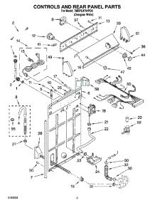 02 - Controls And Rear Panel Parts parts for Whirlpool Washer 7MBPL9764PQ0 from AppliancePartsPros.com