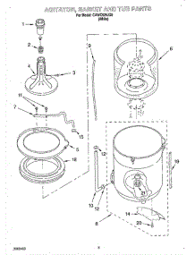 03 - Agitator, Basket And Tub parts for Whirlpool Washer CAWC529JQ0 from AppliancePartsPros.com