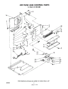03 - Section parts for Whirlpool Air Conditioner AC1052XM0 from AppliancePartsPros.com