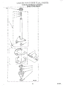 08 - Brake & Drive Tube parts for Whirlpool Washer 4LSC9255DN0 from AppliancePartsPros.com
