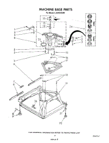 07 - Machine Base parts for Whirlpool Washer LA5558XSW0 from AppliancePartsPros.com