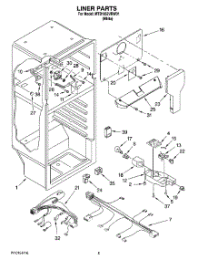 03 - Liner Parts parts for Maytag Refrigerator MTB1852VRW01 from AppliancePartsPros.com