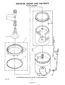 04 - Agitator, Basket And Tub parts for Whirlpool Washer LA6300XPW7 from AppliancePartsPros.com