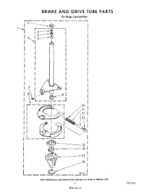 09 - Brake And Drive Tube parts for Whirlpool Washer LA6150XTW0 from AppliancePartsPros.com