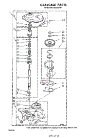 10 - Gearcase parts for Whirlpool Washer LA6300XPW4 from AppliancePartsPros.com