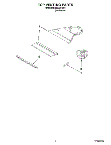 05 - Top Venting Parts parts for Whirlpool Oven IBS224PSM1 from AppliancePartsPros.com