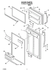 02 - Door Parts parts for Whirlpool Refrigerator ST21HPXPQ00 from AppliancePartsPros.com