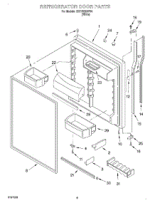 05 - Refrigerator Door parts for Whirlpool Refrigerator 3XKVN600F04 from AppliancePartsPros.com