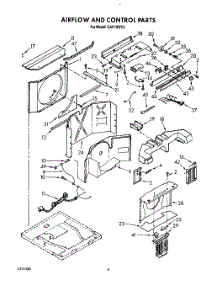 03 - Air Flow And Control parts for Whirlpool Air Conditioner CAH18WC4 from AppliancePartsPros.com