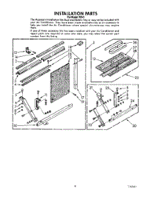 06 - Installation parts for Whirlpool Air Conditioner BFR243 from AppliancePartsPros.com