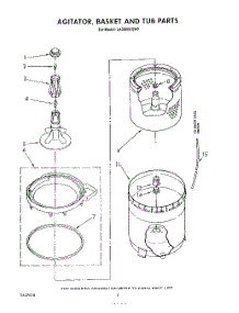 04 - Agitator, Basket And Tub parts for Whirlpool Washer LA3800XSW0 from AppliancePartsPros.com