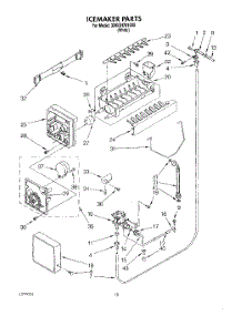 10 - Icemaker parts for Whirlpool Refrigerator 3XKGN701000 from AppliancePartsPros.com