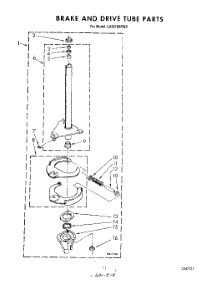 09 - Brake And Drive Tube parts for Whirlpool Washer LA5570XPW3 from AppliancePartsPros.com