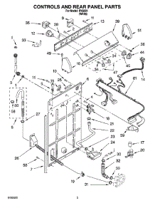 02 - Controls And Rear Panel Parts parts for Whirlpool Washer IP43001 from AppliancePartsPros.com