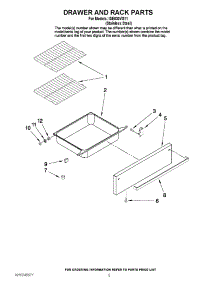 04 - Drawer And Rack Parts parts for Whirlpool Range ISE630VS11 from AppliancePartsPros.com