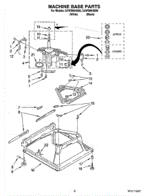 05 - Machine Base Parts parts for Whirlpool Washer CAWS954SQ0 from AppliancePartsPros.com